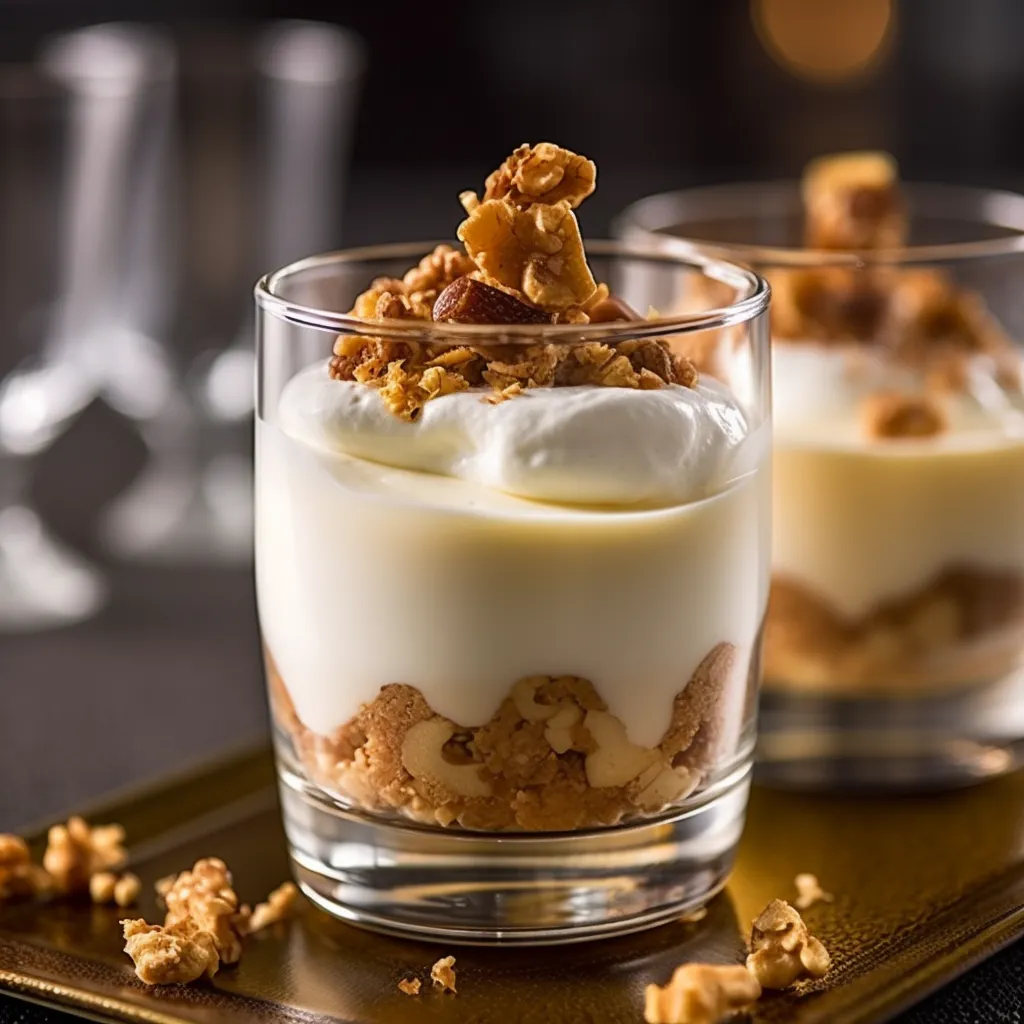 Polargrun_White_chocolate_mousse_with_homemade_nut_crunch_PELU Catering